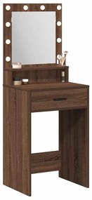 vidaXL Κομοδίνο με ράφι Καφέ δρυς 50 x 41 x 135 εκ Επεξεργασμένο ξύλο