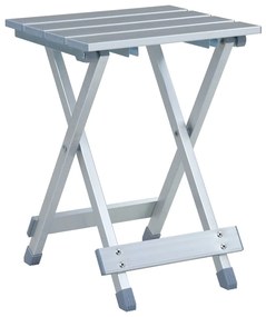 vidaXL Πτυσσόμενο Σκαμπό  28 x 26 x 39 εκ. Αλουμινίου