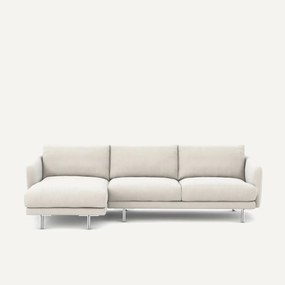 Γωνιακός καναπές από βελούδινo chenille, Nogara