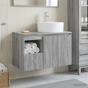 vidaXL Σετ Επίπλων Μπάνιου 2 τμχ. Γκρι Sonoma Επεξεργασμένο Ξύλο