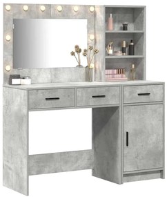vidaXL Τραπέζι περιποίησης με συρτάρι 2 pcs Γκρι 78.5 x 41 x 135 εκ