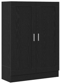vidaXL Βιβλιοθήκη Μαύρη δρυς 82.5 x 30.5 x 115 εκ. Επεξεργασμένο ξύλο
