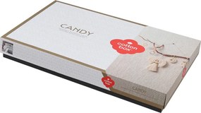 Σετ παπλωματοθήκη Asilo Cotton Box 4 τμχ Διπλή (200x220) χρώμα καφέ - λευκό