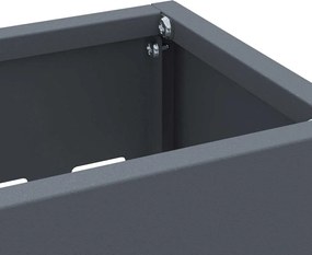 vidaXL Βάση ομπρέλας βροχής Ανθρακί 28 x 12 x 41 εκ Ατσάλι