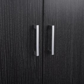 Παπουτσοθήκη DAYANNA Ξύλινη Δίφυλλη με 6 Ράφια Zebrano 60x43x180.5 εκ. 60x43x180.5 εκ.
