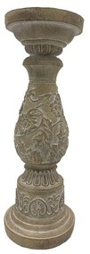 Κηροπήγιο Kamal 016330 D10,7xH31,5cm Natural Polyresin