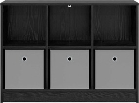 vidaXL Πλαϊνό γραφείο Μαύρη Οξυά 88,5 x 27,5 x 63,5 εκ