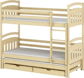 ALAN 80x200 pine bunk bed Lano Furniture