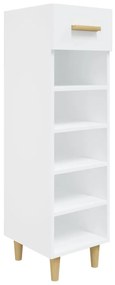 vidaXL Παπουτσοθήκη άσπρο 30 x 35 x 105 εκ. από Επεξεργασμένο Ξύλο