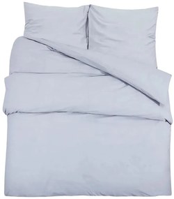 vidaXL Σετ Παπλωματοθήκης Γκρι 240x220 εκ. Βαμβακερό