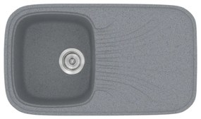 Sanitec Classic 315 Metallic Silver Νεροχύτης