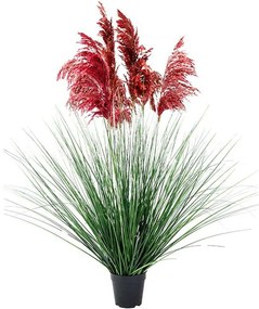 Τεχνητό Φυτό Σε Γλάστρα 0041-223-008 70x70x110cm Red-Green Plastic