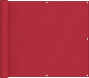 vidaXL Οθόνη Μπαλκονιού Κόκκινο 90 x 200 cm Ύφασμα Όξφορντ