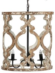 Artekko Fleuhlas Ξύλινο Πεντάφωτο Φωτιστικό Οροφής (56x78) E14 Artekko 44794CE-DS