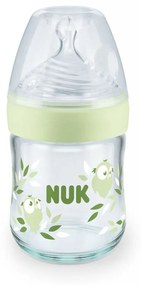 Μπιμπερό Γυάλινο Nature Sense 10747112 Temperature Control 120ml 0-6 Μηνών Green Nuk 120ml Glass,Silicon