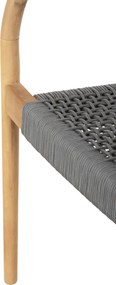 ΠΟΛΥΘΡΟΝΑ OSLO HM9636.08 ΞΥΛΟ TEAK ΦΥΣΙΚΟ &amp; ΣΧΟΙΝΙ--B’ΔΙΑΛΟΓΗΣ 55x54x80Yεκ.