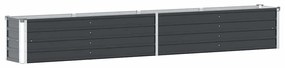 vidaXL Ζαρντινιέρα Υπερυψωμένη Ανθρακί 320x40x45 εκ. Γαλβαν. Χάλυβας