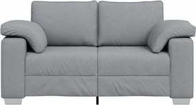 vidaXL Διθέσιος καναπές Ανοιχτό γκρι 160 cm ύφασμα