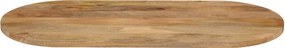 vidaXL Επιφάνεια Τραπεζιού Οβάλ 110x40x3,8 εκ. Μασίφ Ξύλο Μάνγκο