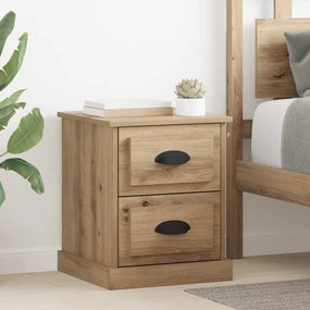 vidaXL Κομοδίνο artisan δρυς 39 x 39 x 47.5 εκ Επεξεργασμένο ξύλο