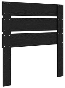 vidaXL Κεφαλάρι Μαύρη Οξυά 90 cm Επεξεργασμένο ξύλο