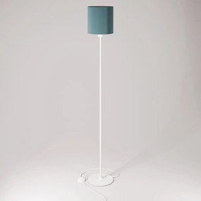 Επιδαπέδιος Ορθοστάτης MAG-Y με Αμπαζούρ Cilindro M ⌀22 και Στρογγυλή Βάση Λευκό