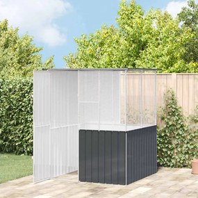 vidaXL Κλουβί Πουλιών Ανθρακί 165 x 165 x 200 εκ