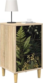 vidaXL Κομοδίνο RHENEN 2 τεμ. Sonoma Δρυς 36 x 33 x 60 εκ