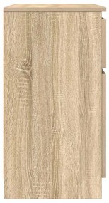 Συρταριέρα με Συρτάρια Sonoma Δρυς 71x35x65 εκ. από Επεξ. Ξύλο - Καφέ