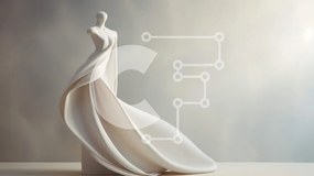 Intra Συλλεκτικό Ξύλινο Παζλ Plywood 4mm - Κομψό λευκό γλυπτό μιας ρέουσας εσθήτας Σε Ξύλινο Κουτί - Διαστάσεις: 10x10 cm – 25 κομμάτια