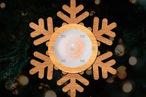 Intra απο ξύλο plywood 3mm-4mm πάχος Τρισδιάστατη χριστουγεννιάτικη θήκη κεριού Δίασταση 15x15 cm INTRAFABR-108780952