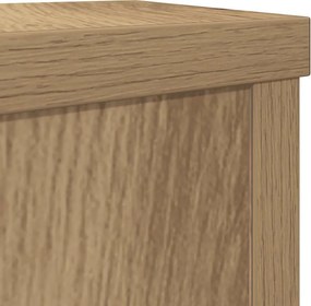 vidaXL Βάσεις Φυτών 2 τεμ. Αρτισιανή Δρυς 10x10x18 εκ. Επεξ. Ξύλο