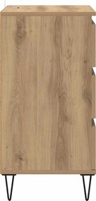vidaXL Πλαϊνό γραφείο Artisan Oak 40 x 35 x 70 εκ.