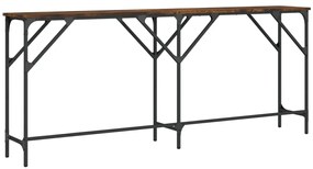 vidaXL Τραπέζι Κονσόλα Καπνιστή Δρυς 180x29x75 εκ. Επεξεργασμένο Ξύλο