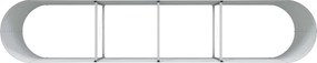 vidaXL Ανεβασμένο Κρεβάτι Καφέ 400 x 80 x 81 cm Ατσάλι