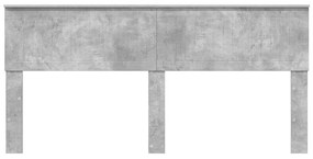 vidaXL Κεφαλάρι Σκυρόδεμα Γκρι 180 cm Επεξεργασμένο ξύλο