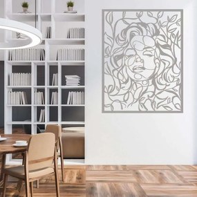 Διακοσμητικό τοίχου Λαμαρίνα kp10 Silhoutte - 0,50mx0,65m, Ασημί
