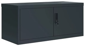 vidaXL Αρχειοθήκη Ανθρακί 90 x 40 x 145 εκ. Ατσάλινη