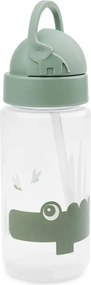 Παγούρι 350ml Με Καλαμάκι Done By Deer Croco Green BR76439