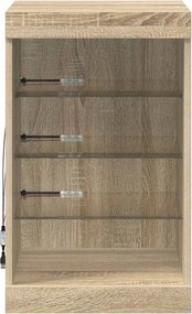 vidaXL Μπουφές με LED Sonoma Δρυς 41 x 37 x 67 εκ.