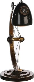 EXTREME INTERIOR DESIGN LAMP CYCLE ANTIQUE BROWN GOLD H.64CM 84051