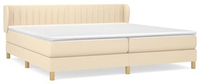 ΚΡΕΒΑΤΙ BOXSPRING ΜΕ ΣΤΡΩΜΑ ΚΡΕΜ 200X200 ΕΚ. ΥΦΑΣΜΑΤΙΝΟ 3126994