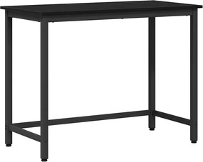 vidaXL τραπέζι Μαύρη Οξυά 80 x 50 x 76,5 εκ