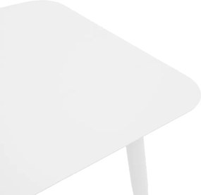 Τραπέζι Vista pakoworld αλουμίνιο σε λευκή απόχρωση 80x80x72εκ
