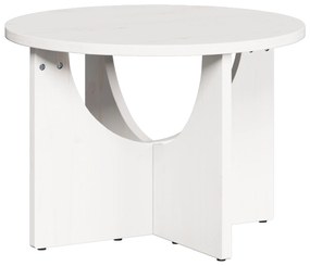 vidaXL Τραπεζάκι σαλονιού Λευκό 50 x 50 x 35 cm Μασίφ ξύλο πεύκου