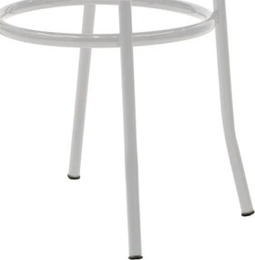 Καρέκλα Βιέννης I pakoworld pu μαύρο-μέταλλο λευκό