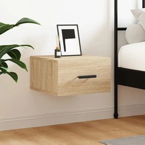 vidaXL Κομοδίνα Επιτοίχια Sonoma Δρυς 35 x 35 x 20 εκ.