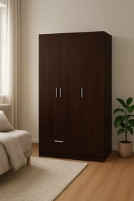 Ντουλάπα Wilson 3DS τρίφυλλη-Wenge