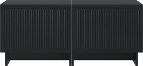 vidaXL Ντουλάπι TV Μαύρο Επεξεργασμένο Ξύλο