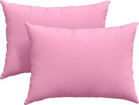 vidaXL Μαξιλάρι Καναπέ 2 pcs Ροζ 70 x 50 cm ύφασμα